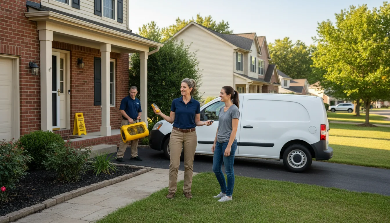 Residential water damage restoration in Ovid, CO